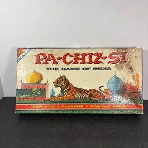 Vintage Pa-Chiz-Si The Game of India Board Game Transogram